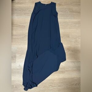 BCBGMaxAzria Asymmetrical Navy Haley Dress